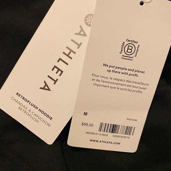 Athleta Retroplush Hoodie // Black - Picture 4 of 9